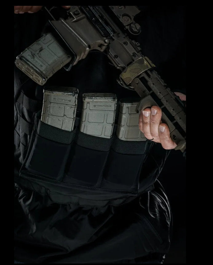 4-14 Rifle Panel Anorak - Black