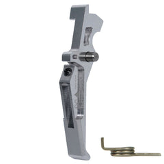 CNC Aluminum Advanced Trigger (Style E) - Silver