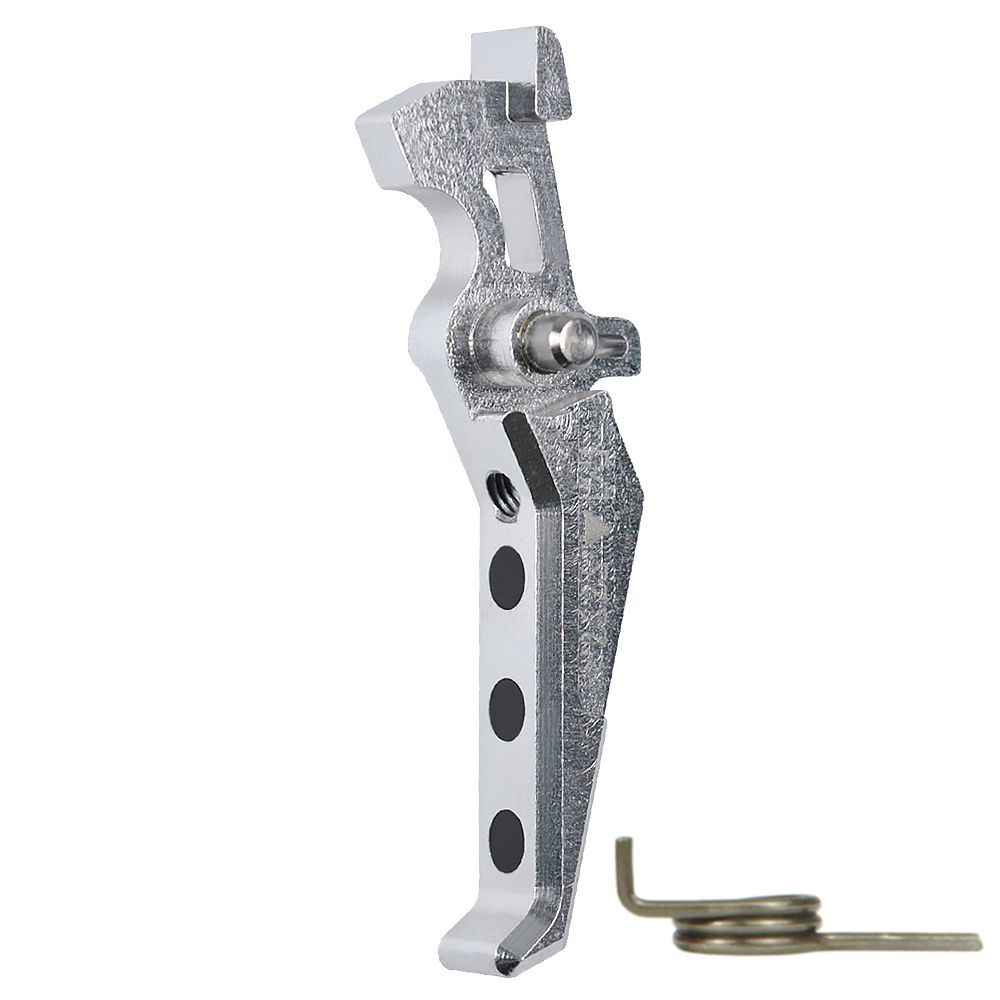 CNC Aluminum Advanced Trigger (Style E) - Silver
