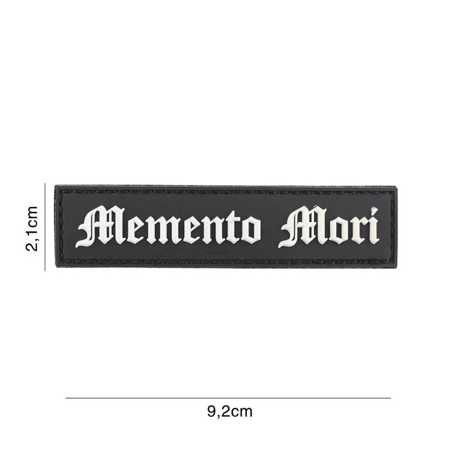 Patch PVC Memento Mori - Black