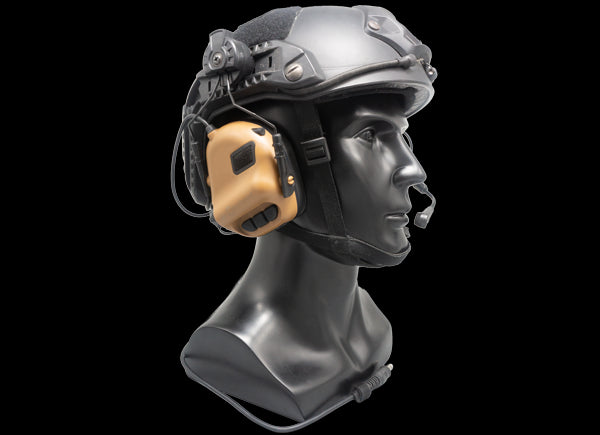 Earmor M32 MOD1 Electronic Communication Hearing Protector for Fast Helmet - Tan