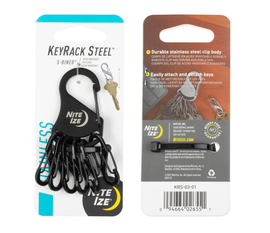 Nite Ize - KeyRack Steel S-Biner - Black