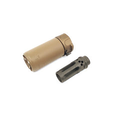 Airsoft Artisan - SF Style Muzzle Brake W Comp Flash Hider - Dark Earth