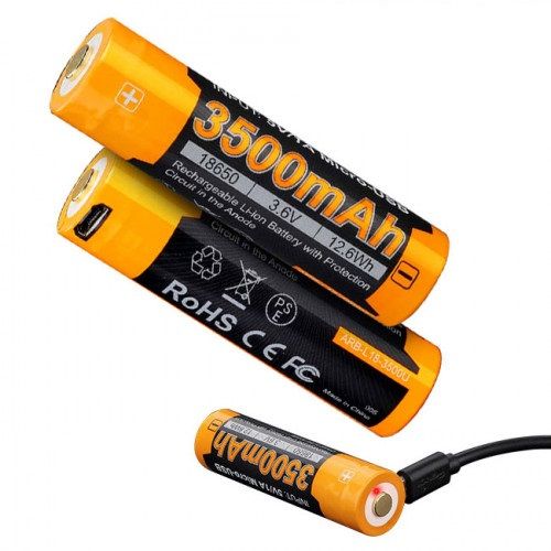 Batteria ricaricabile 18650 3.6V 3500 mAh