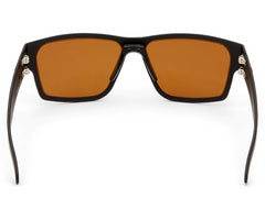 GATORZ - Delta Matte Black with Brown Polarized Lens w/ Green Mirror