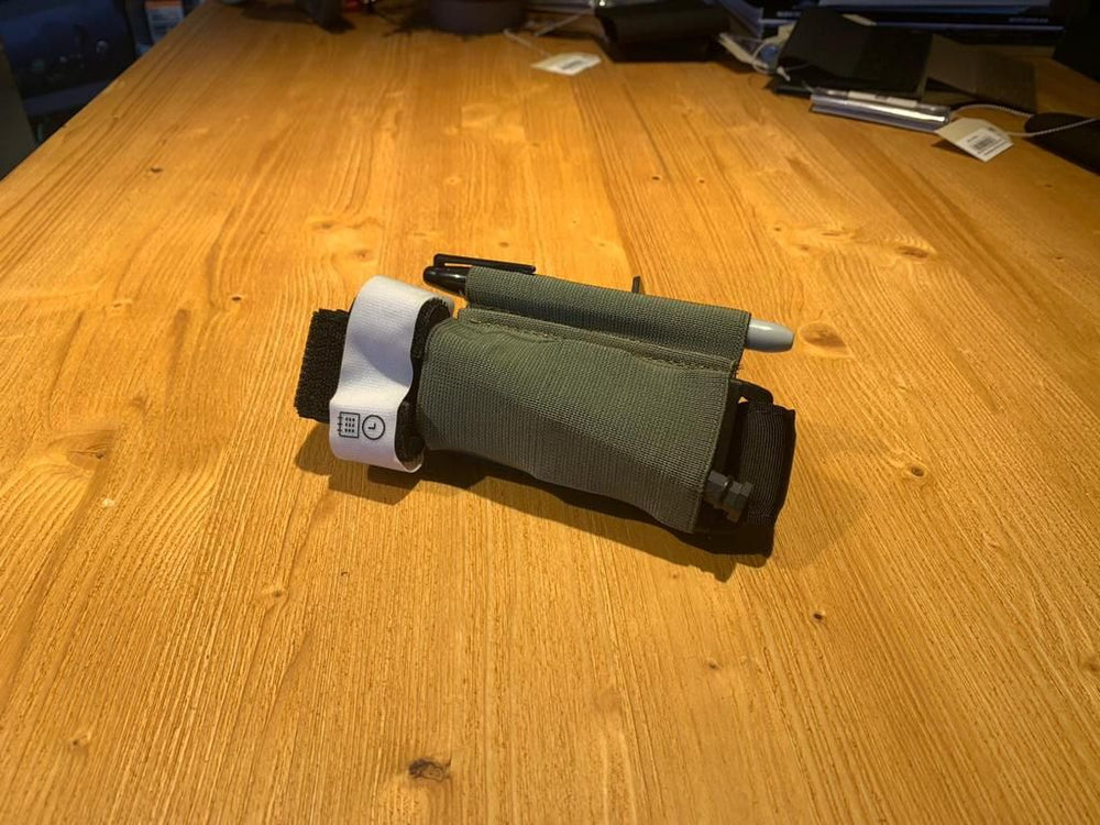 Porta Tourniquet Velcrato Elastico da Sottocintura - Black