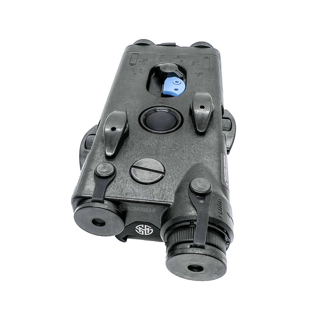 SomoGear PEQ-2A Old School Visible Flashlight - Black/Green