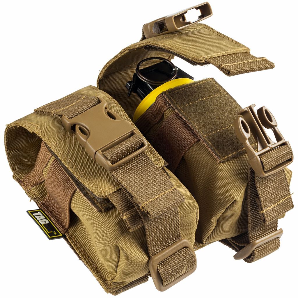TAGinn "Double Hand Grenade Pouch" - Coyote Brown