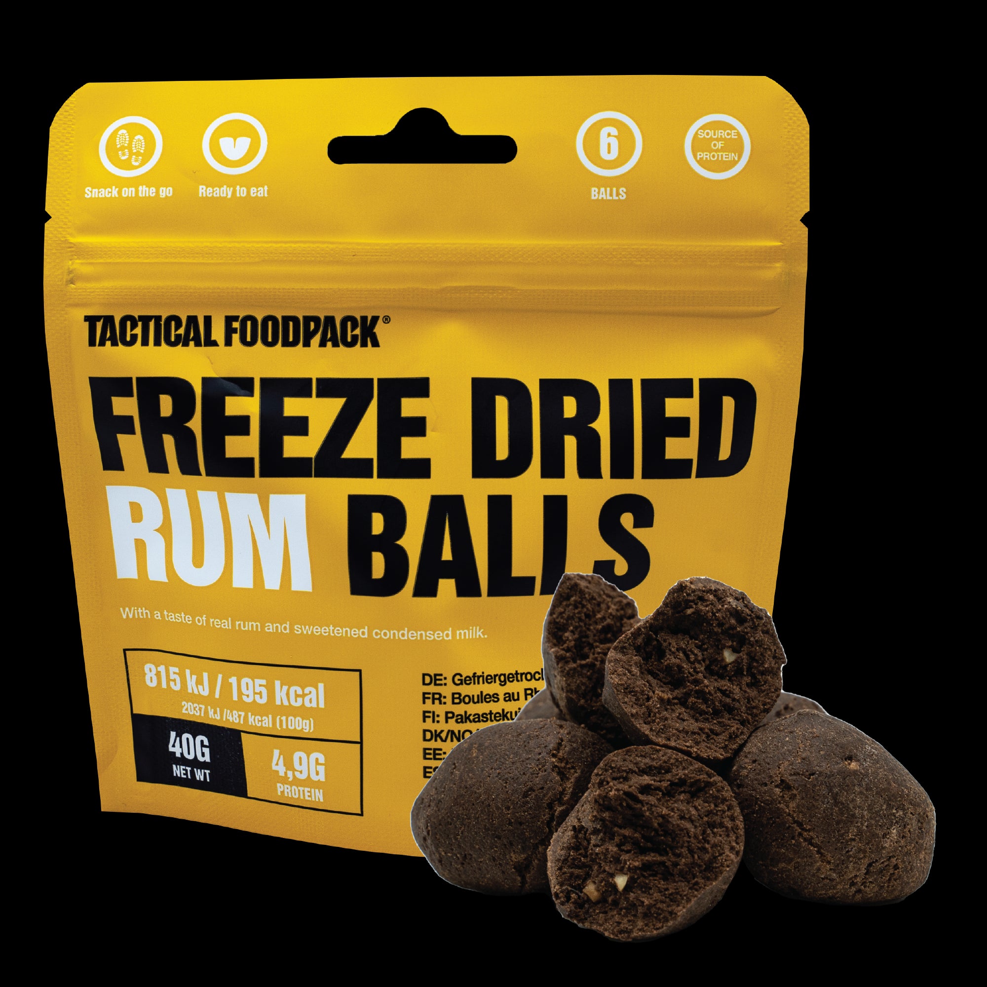 Tactical Foodpack - Freeze-Dried Rum Balls 40g