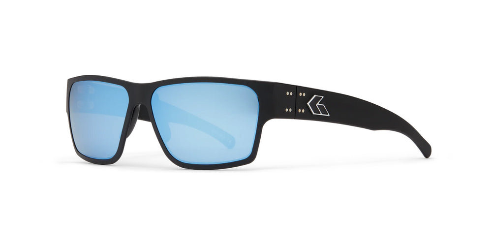 GATORZ - Delta, Matte Black, Smoked Polarized, Blue Mirror