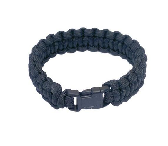 Braccialetto Militare in Paracord Black