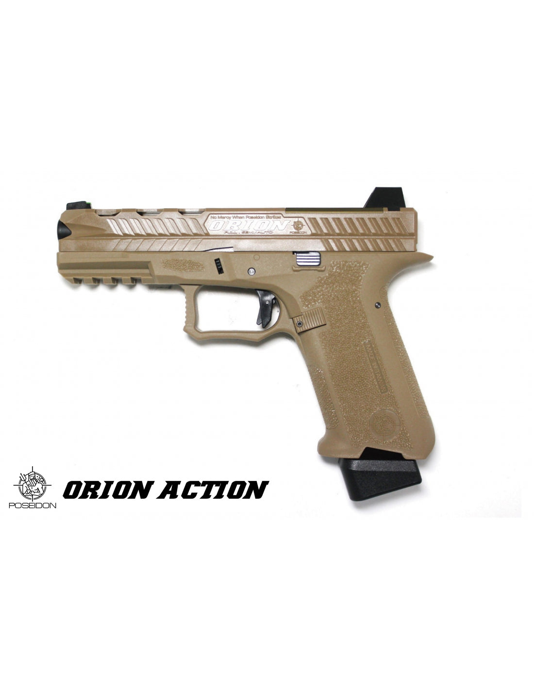 POSEIDON - Orion No.2-Action Airsoft GBB Pistol (Tan) - Polymer