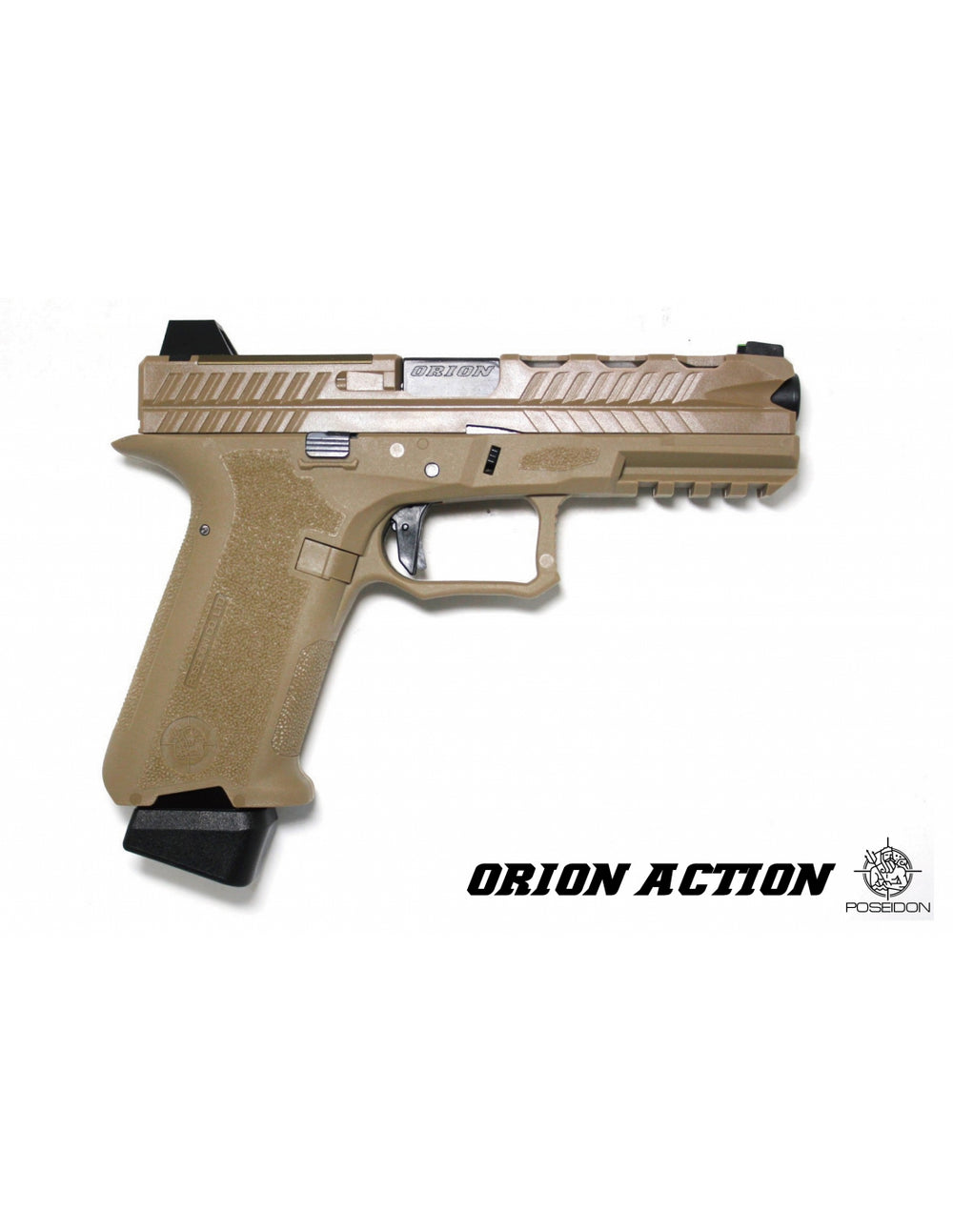 POSEIDON - Orion No.2-Action Airsoft GBB Pistol (Tan) - Polymer