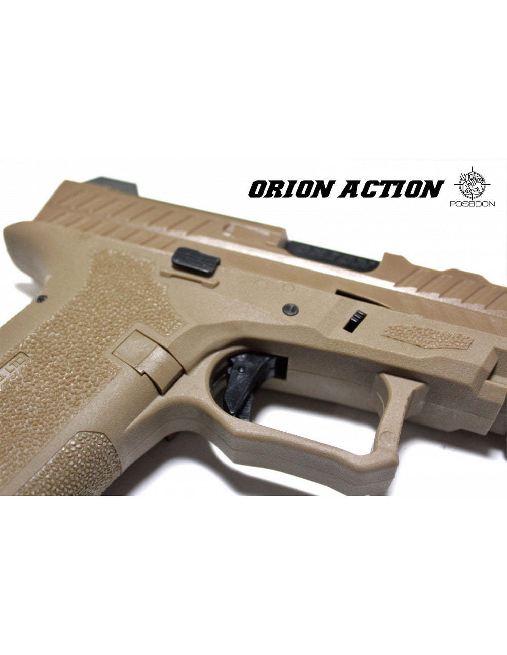 POSEIDON - Orion No.2-Action Airsoft GBB Pistol (Tan) - Polymer