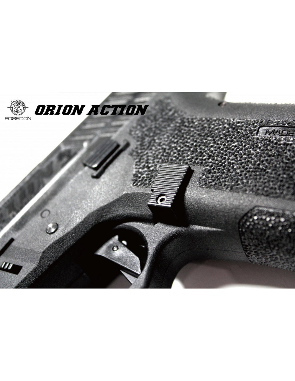 POSEIDON - Orion No.2-Action Airsoft GBB Pistol (Black) - Polymer