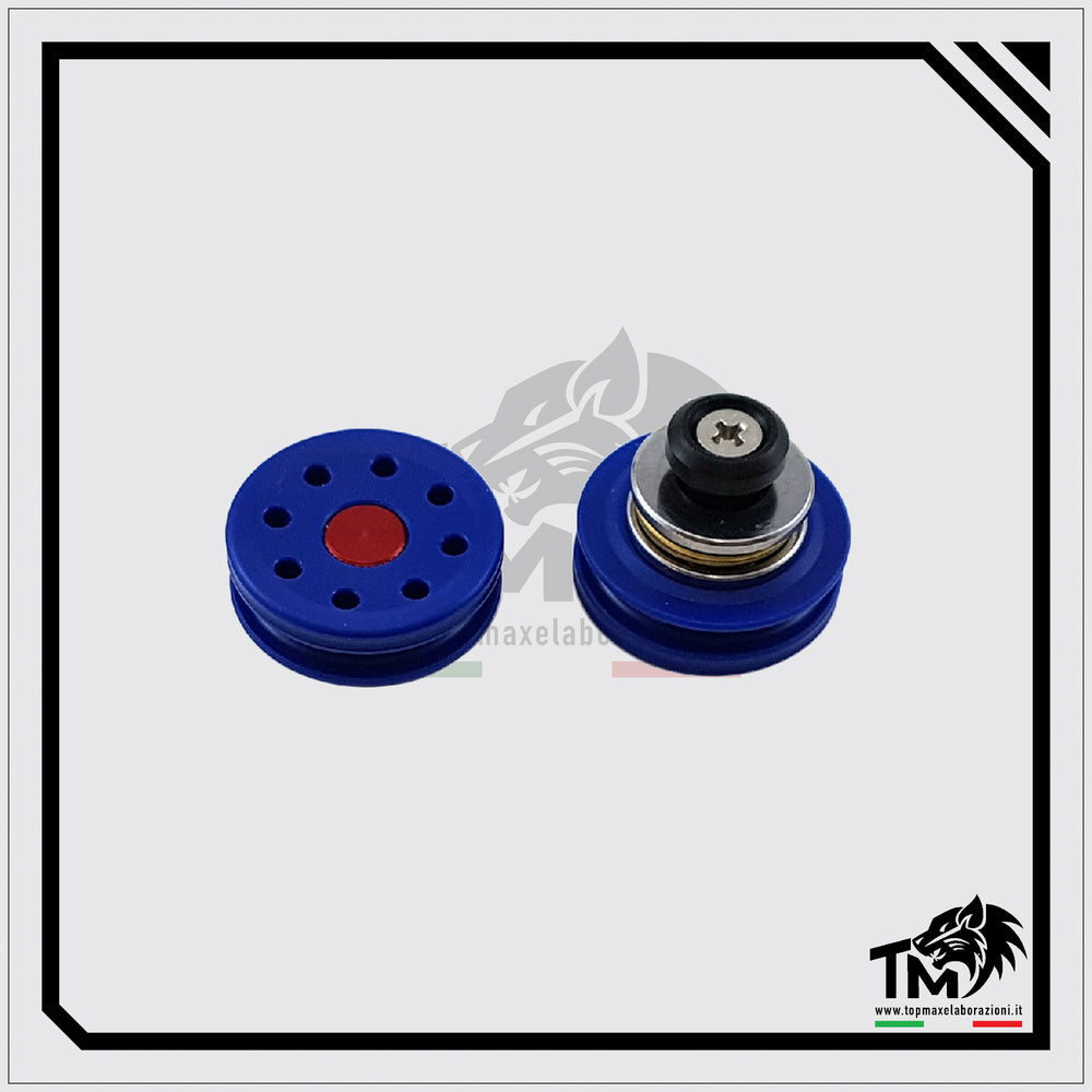 Top Max - Testa Pistone BluePower con Fori Radiali in Derlin