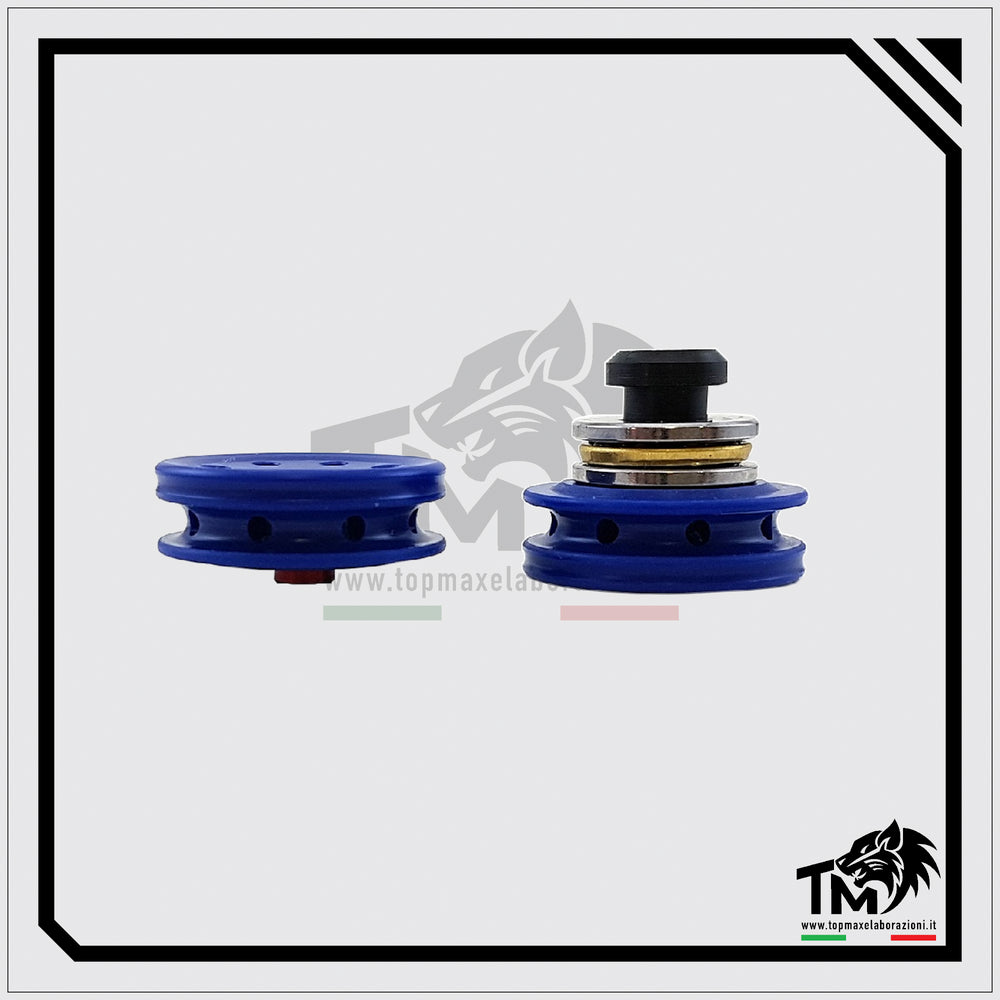 Top Max - Testa Pistone BluePower con Fori Radiali in Derlin