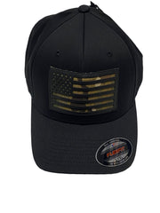 Cappellino Flex Fit Flag Multicam USA - Black