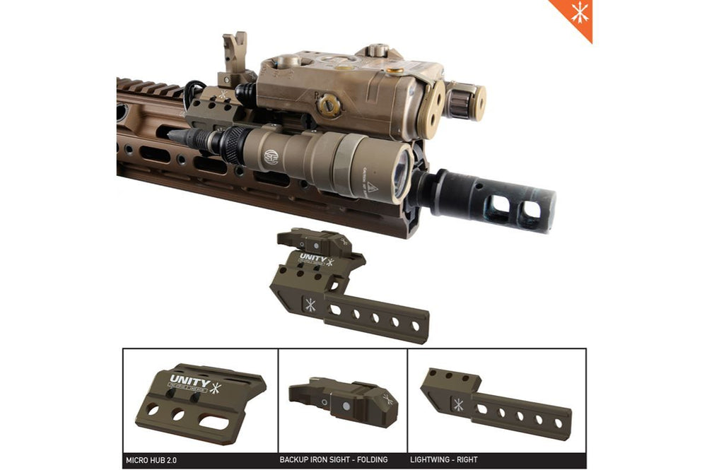 トイガン Unity Tactical FUSION Backup Iron Sight FUSION™ BACKUP IRON SIGHT – FOLDING - UNITY Tactical