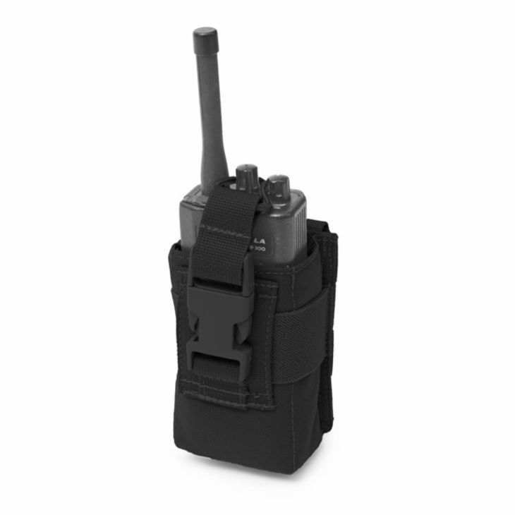 Warrior Adjustable Radio Pouch Black