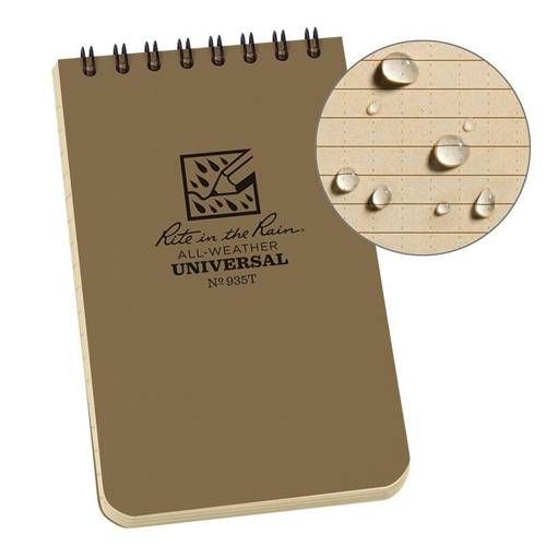 Rite in the Rain - All-Weather Notebook - 3 x 5" - Tan