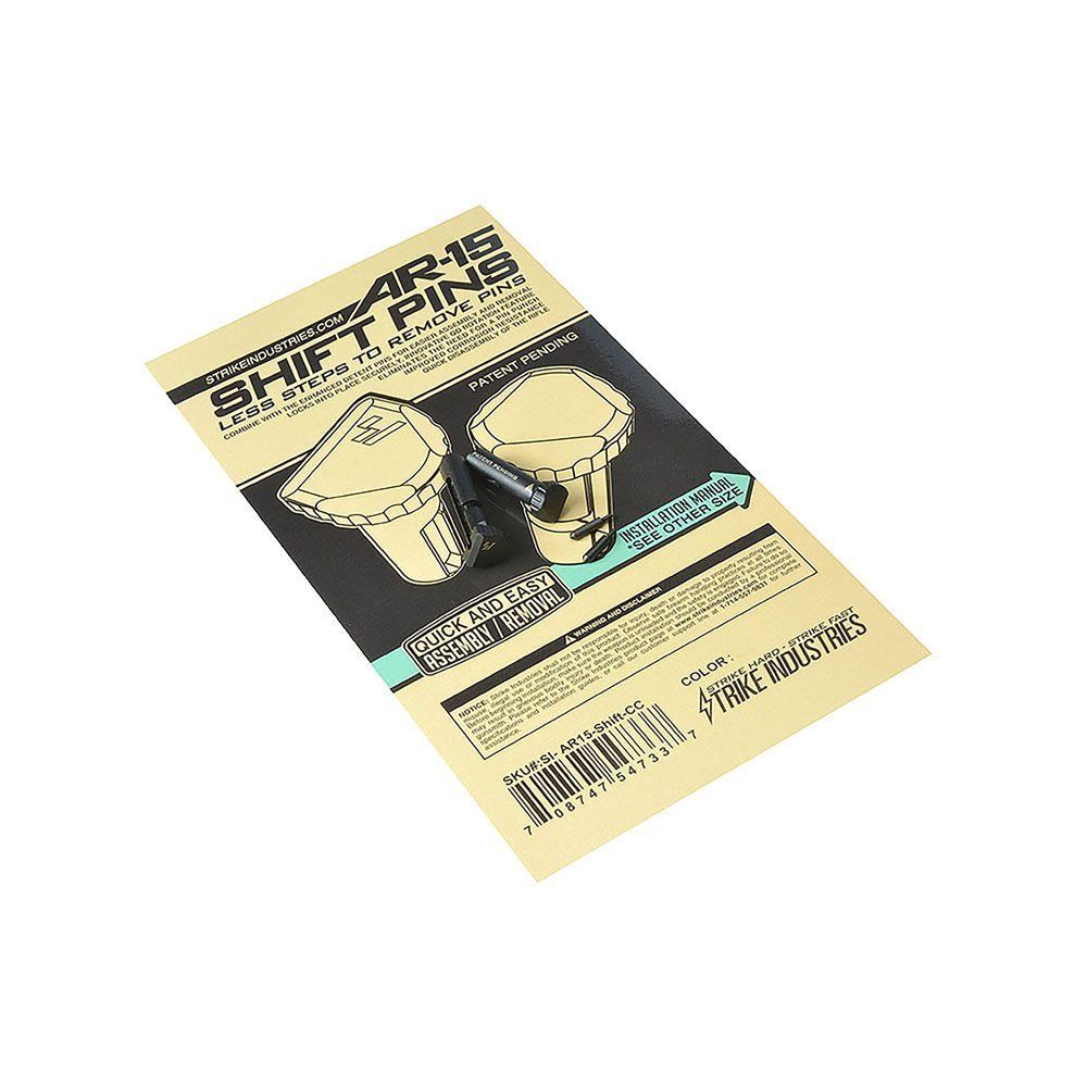 Strike Industries - Shift Pins for AR-15 - Black