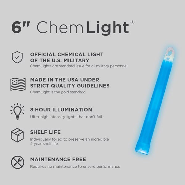 Cyalume CHEMLIGHT Blu - Durata 8H