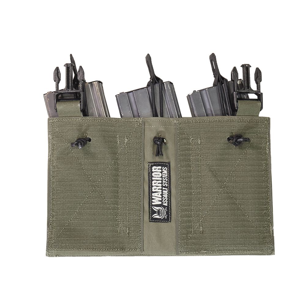 Warrior Laser Cut Triple Bungee 5.56 Panel - Ranger Green