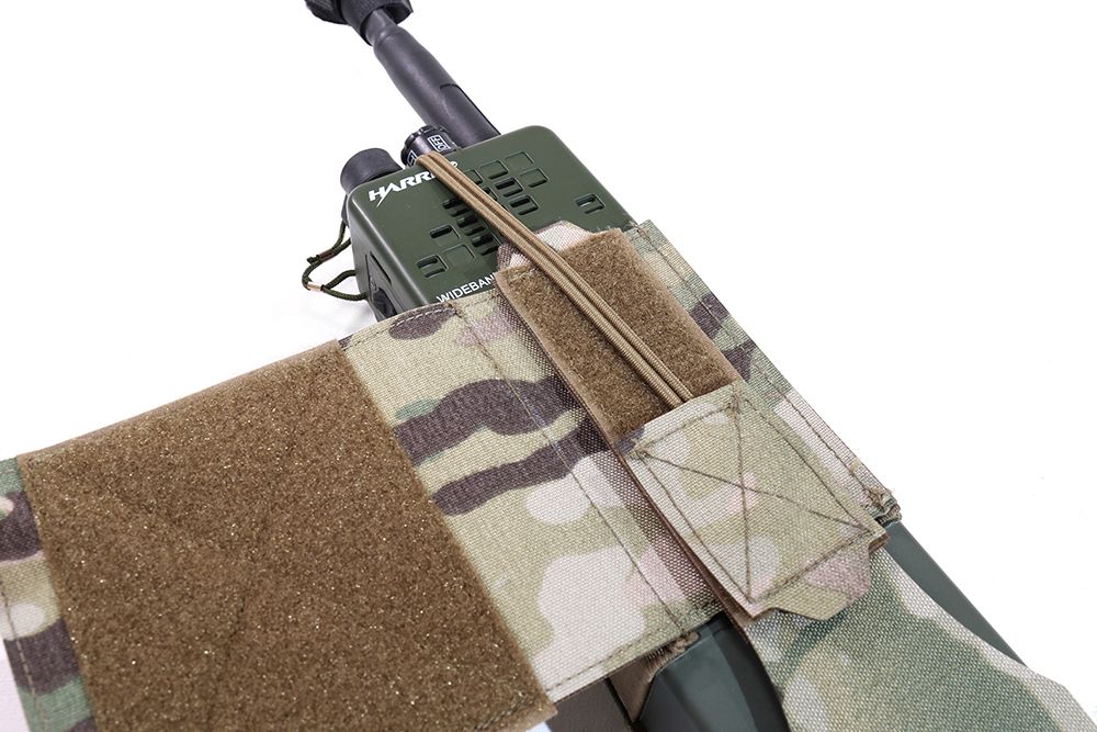 Warrior Laser Cut Wing Velcro MBITR/Harris Radio Pouch - Multicam