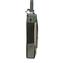 Warrior Laser Cut Wing Velcro MBITR/Harris Radio Pouch - Ranger Green