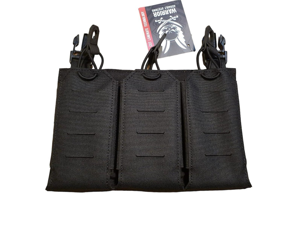 Warrior Laser Cut Triple Bungee 5.56 Panel - Black