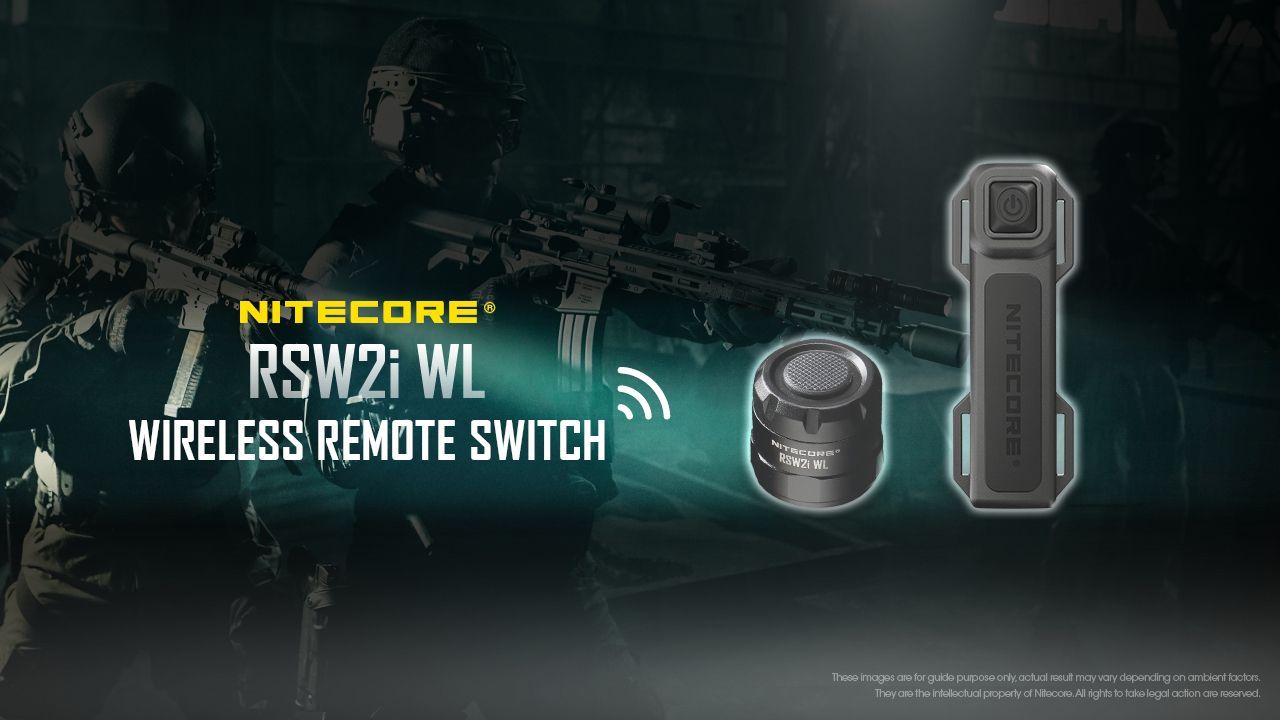 Nitecore - RSW2i WL - Comando Remoto Wireless per P10i, P10iX, P20i, P20iX, P23i, P30i e P35i