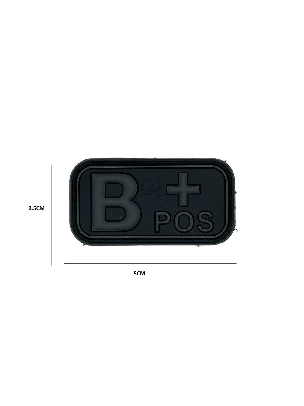 Patch Gruppo Sanguigno B+ Grey