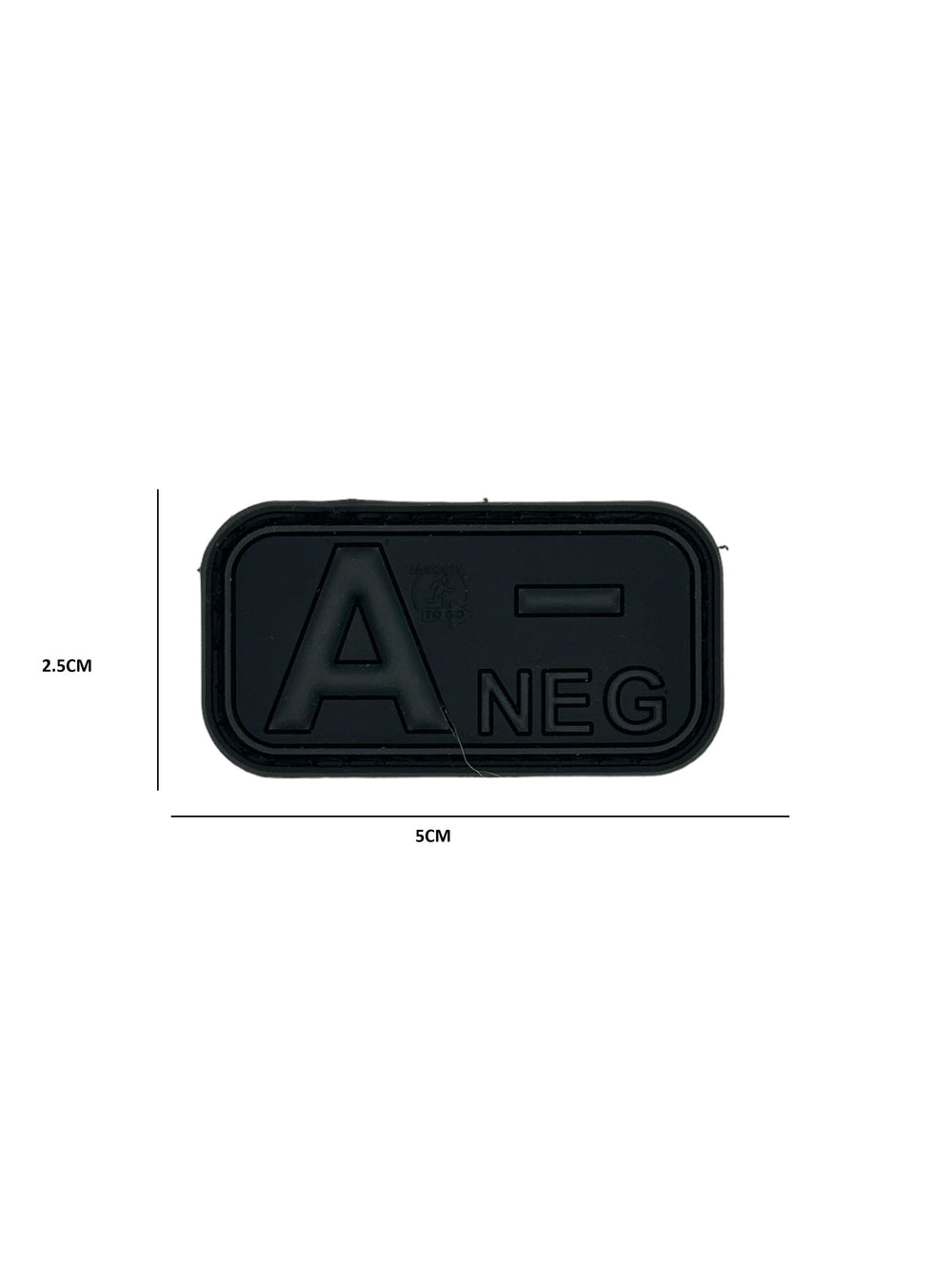 Patch Gruppo Sanguigno A- Grey