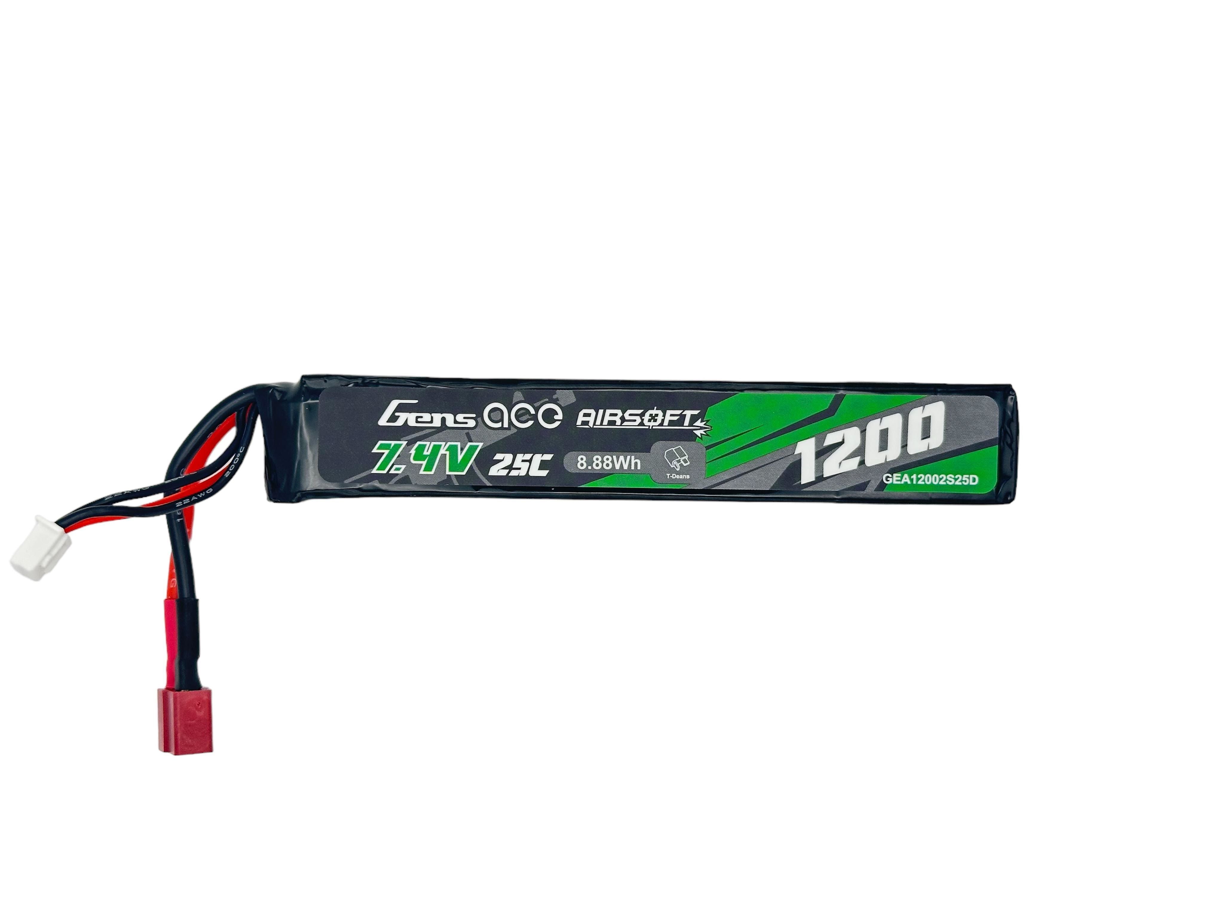 Gens Ace - Lipo 7.4v 1200mAh - Deans