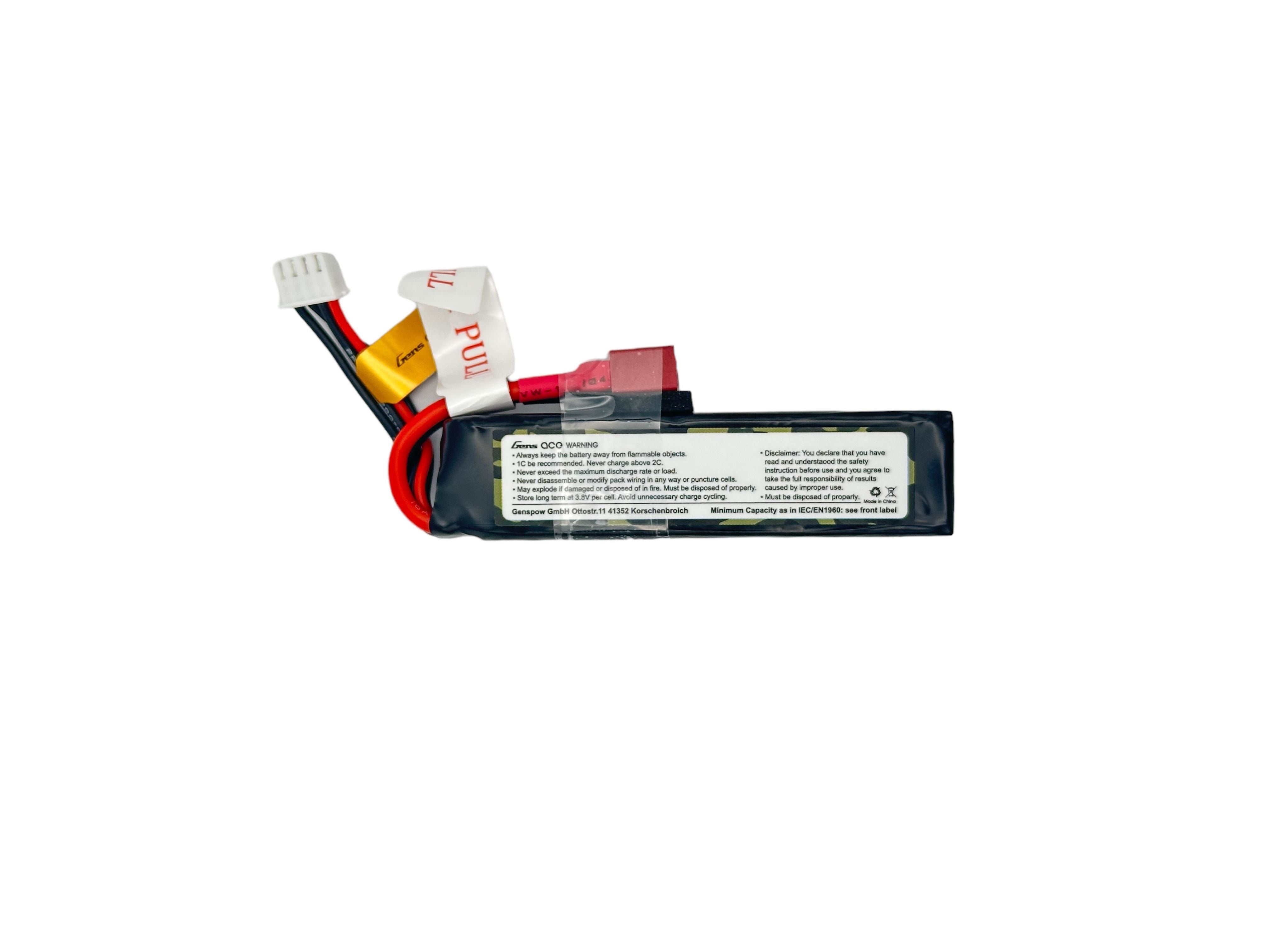 Gens Ace - Lipo 11.1v 800mAh - Deans