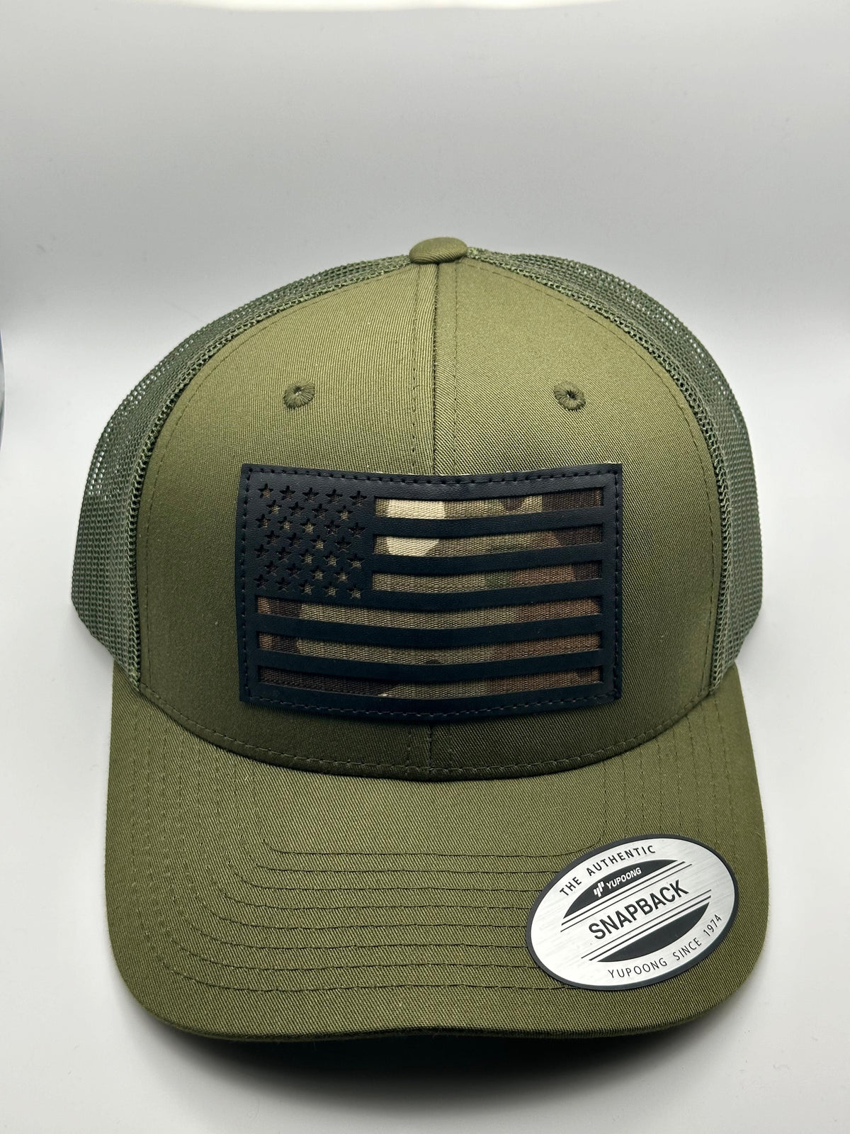 Cappellino Snap Back Flag America - Green