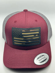 Cappellino Snap Back Flag America - Red
