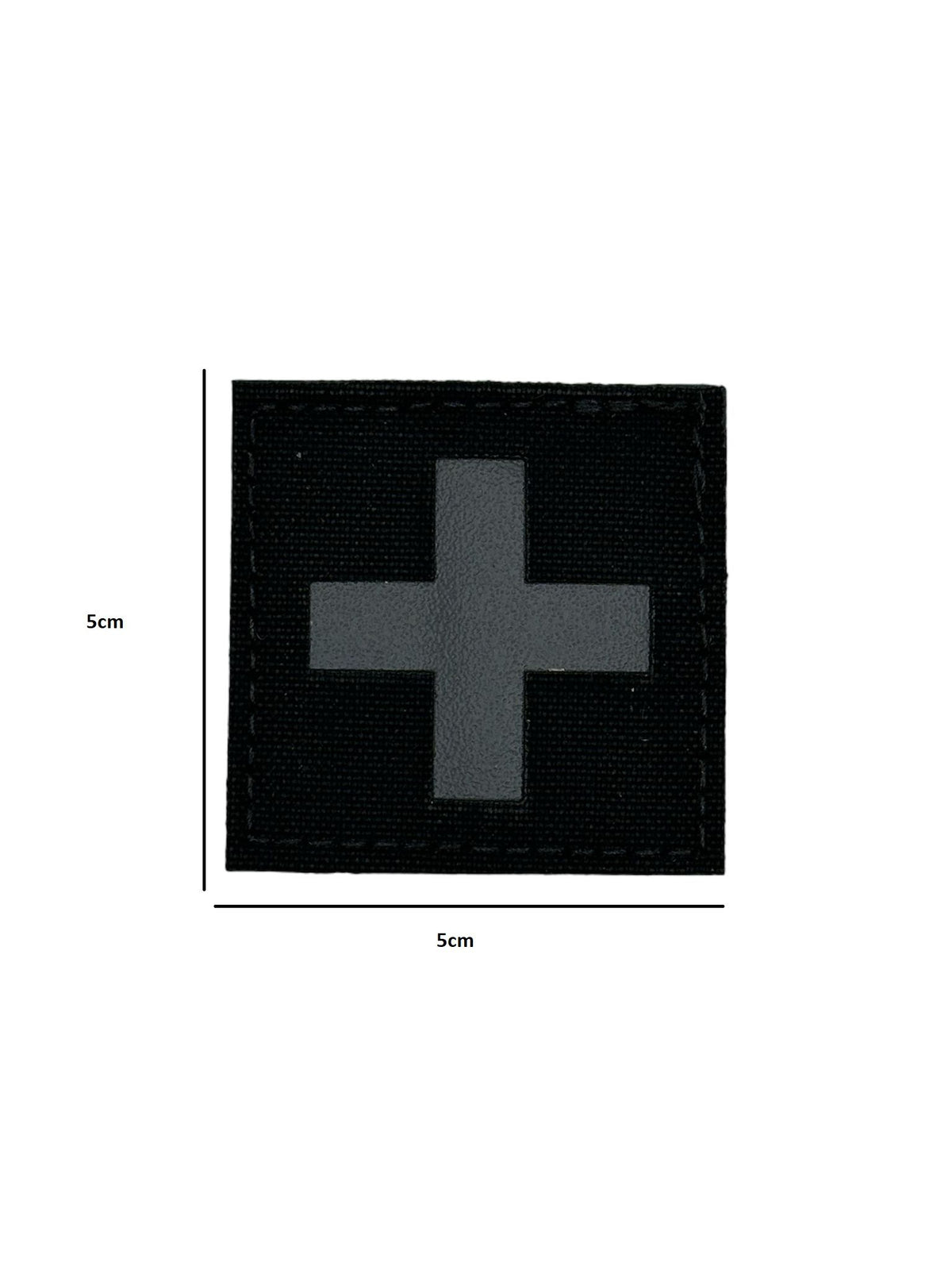 Patch Laser Cut Cross - Black