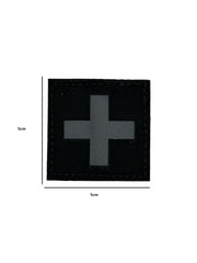 Patch Laser Cut Cross - Black