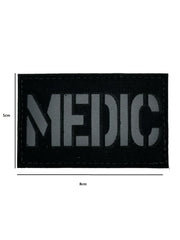 Patch Laser Cut MEDIC - Black