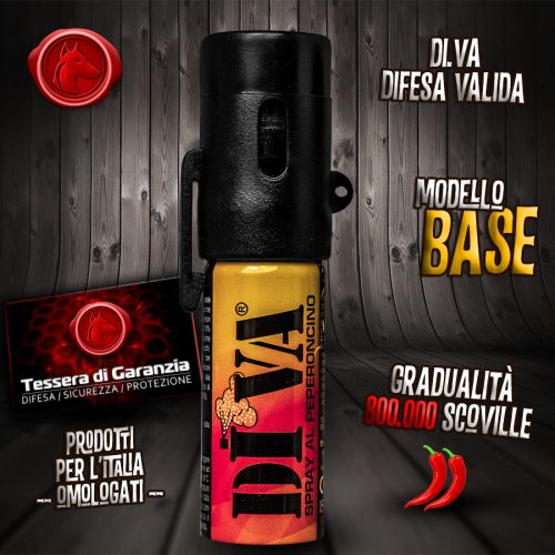 Spray antiaggressione al peperoncino DIVA BASE