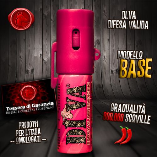 Spray antiaggressione al peperoncino DIVA BASE