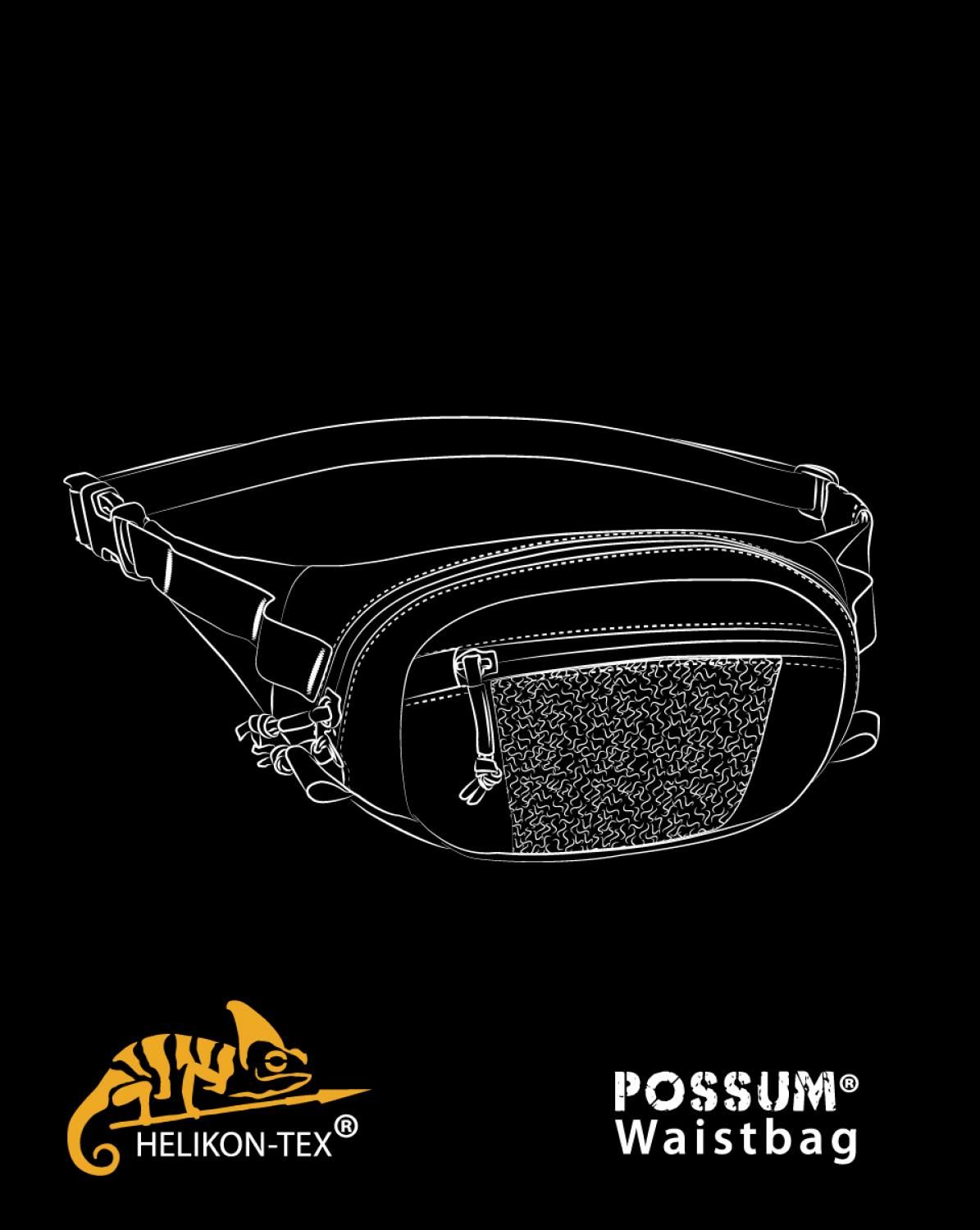 POSSUM Waist Pack Black - Helikon