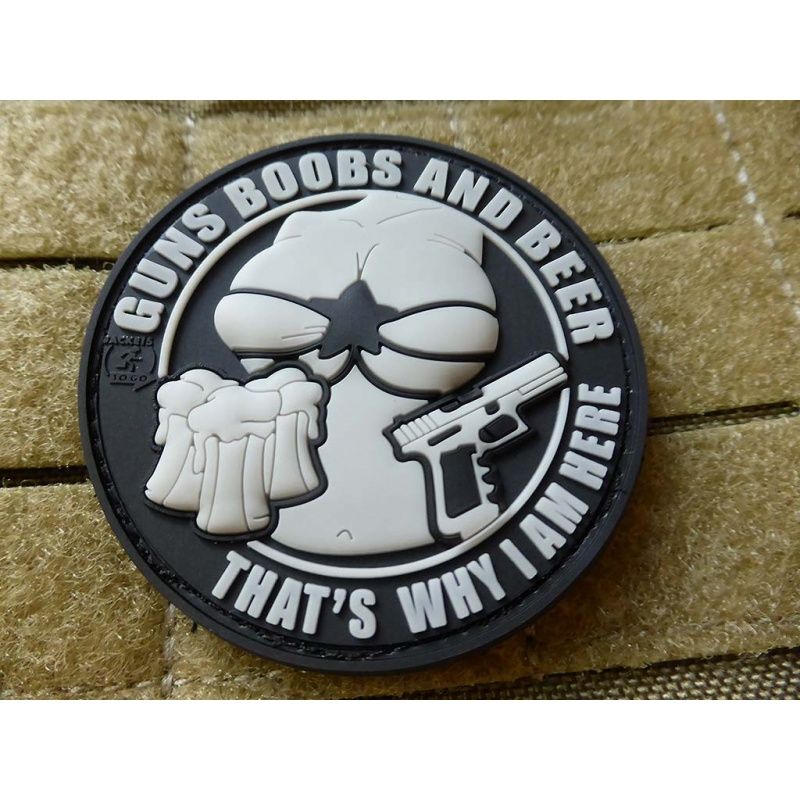 Patch Guns Boobs and Beer Rubber