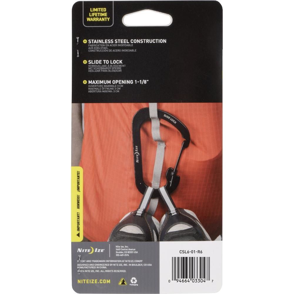 Nite Ize - SlideLock Carabiner 6 - Black
