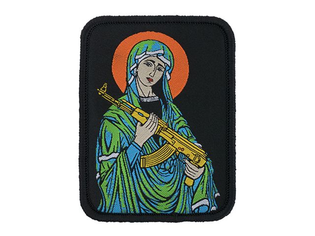 Patch Madonna con Kalashnikov