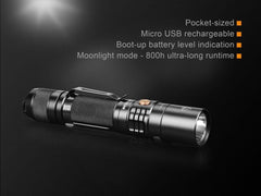 Fenix Torcia UC35 V2.0 LED Ricaricabile - 1000 Lumens