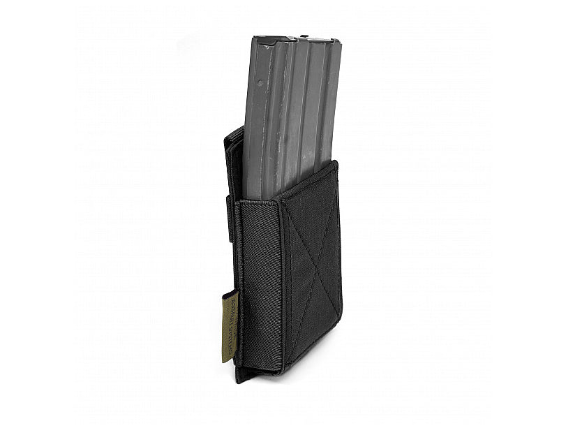 Warrior Single Elastic Mag Pouch - Black