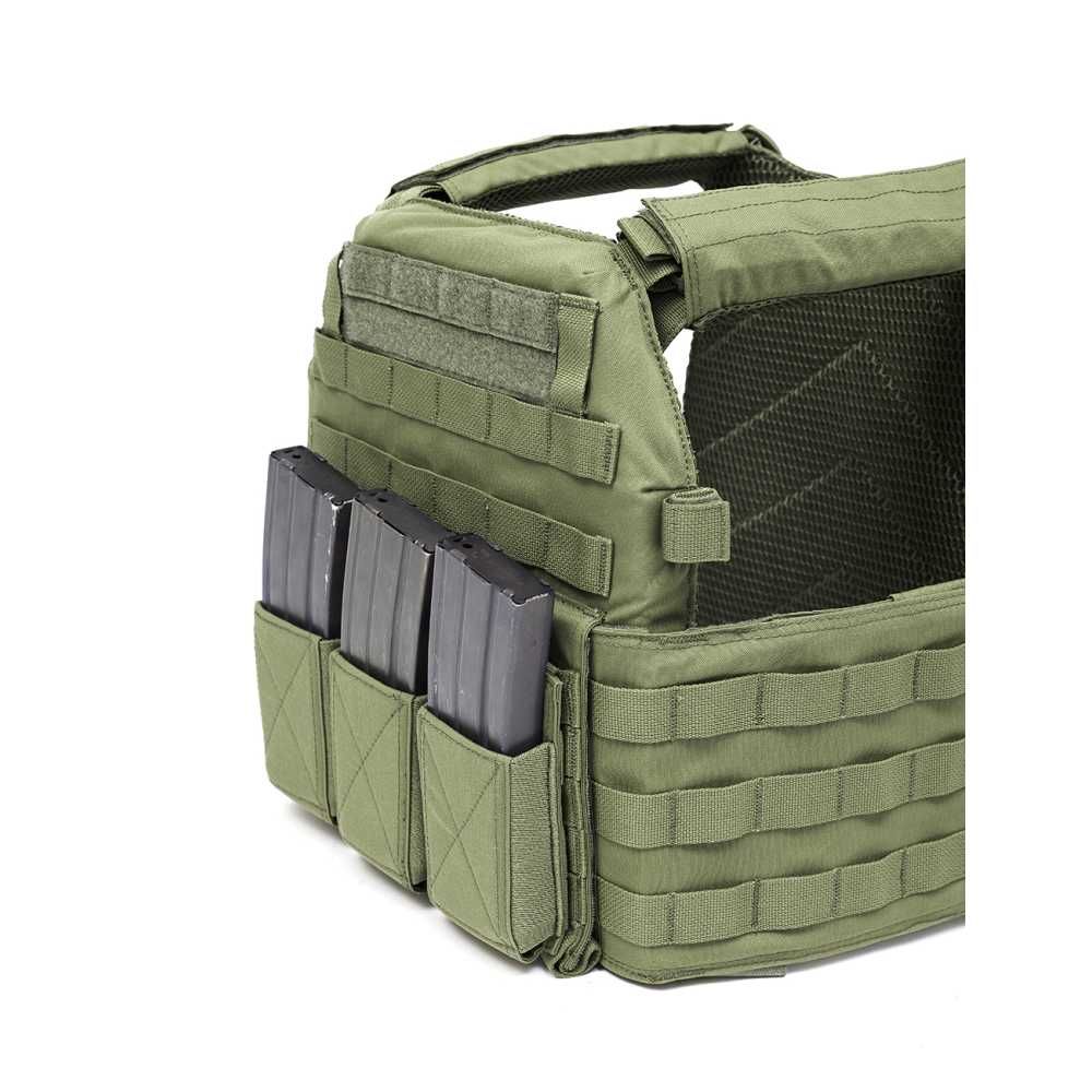 Warrior Triple Elastic Mag Pouch - OD Green
